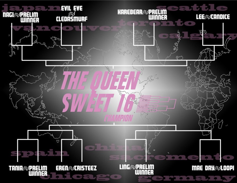 Queen Sweet 16 Brackets